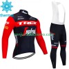 Conjunto Maillot + Culotte largo con tirantes Invierno Termico Trek-Segafredo 2023